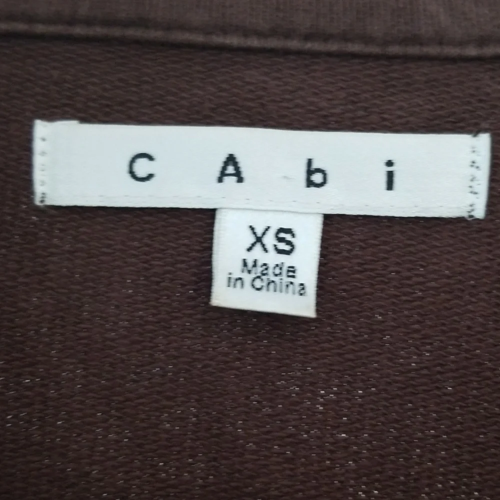 CAbi 711 Brown Cotton Jacket XS